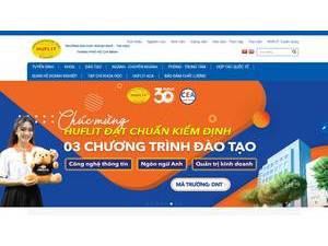 Ho Chi Minh City University of Foreign Languages and Information Technology's Website Screenshot