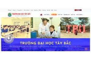 Tay Bac University's Website Screenshot