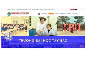 Trường Đại học Tây Bắc's Website Screenshot