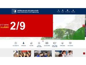 Hanoi University of Civil Engineering's Website Screenshot