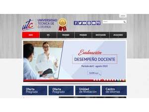 Technical University of Cotopaxi, Latacunga's Website Screenshot