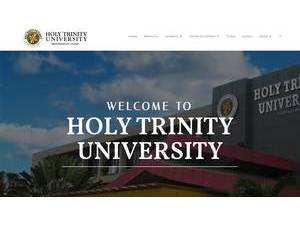 Holy Trinity University's Website Screenshot