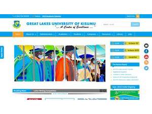Great Lakes University of Kisumu's Website Screenshot