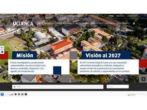 Universidad de Cuenca's Website Screenshot