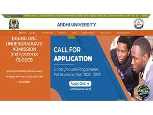 Ardhi University's Website Screenshot