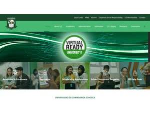 Universidad de Zamboanga's Website Screenshot