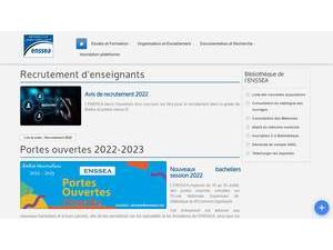 École Nationale Supérieure en Statistique et en Economie Appliquée's Website Screenshot