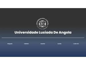 Lusíada University of Angola's Website Screenshot