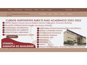 Universidade Técnica de Angola's Website Screenshot