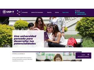 Universidad de San Pablo-T's Website Screenshot