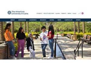The American University in Cairo's Website Screenshot