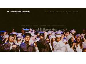 Սուրբ Տերեզայի անվան բժշկական համալսարանը's Website Screenshot