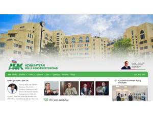 Azerbaycan Milli Konservatoriyasi's Website Screenshot
