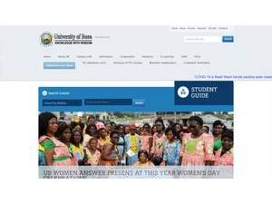 University of Buea's Website Screenshot