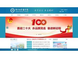 Qiqihar Medical University's Website Screenshot