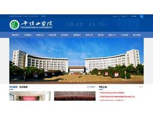 Pingdingshan University's Website Screenshot