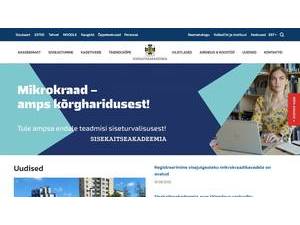 Estonian Academy of Security Sciences's Website Screenshot
