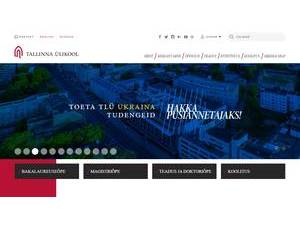Tallinn University's Website Screenshot