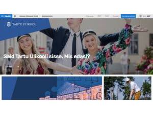 Тартуский университет's Website Screenshot