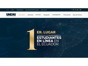 Universidad Estatal de Milagro's Website Screenshot