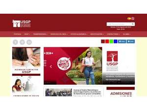 Universidad Particular San Gregorio de Portoviejo's Website Screenshot