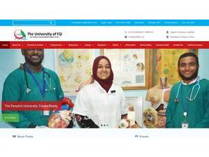 The University of Fiji's Website Screenshot