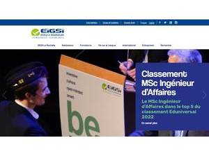 École d'Ingénieurs Généralistes La Rochelle's Website Screenshot