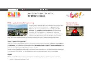 École Nationale d'Ingénieurs de Brest's Website Screenshot