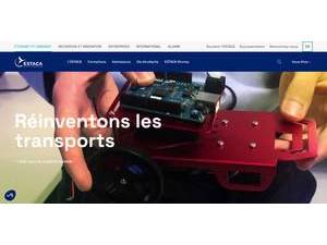 École Supérieure des Techniques Aéronautiques et de Construction Automobile's Website Screenshot