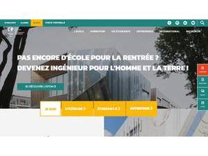 École Supérieure d'Agro-développement International's Website Screenshot