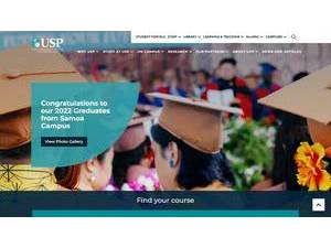 The University of the South Pacific's Website Screenshot