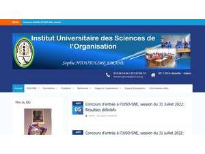 Institut Universitaire des Sciences de l'Organisation's Website Screenshot