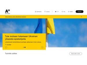 Aalto-yliopisto's Website Screenshot