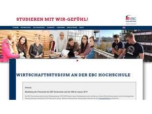 EBC University of Applied Sciences's Site Screenshot