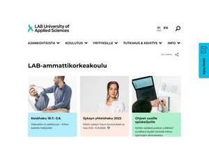 LAB University of Applied Sciences's Website Screenshot