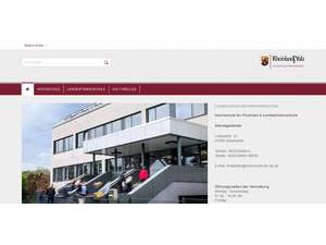 University of Applied Sciences for Finance Rhineland-Palatinate's Website Screenshot