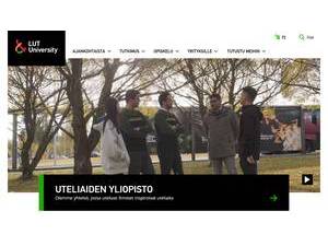 Lappeenrannan teknillinen yliopisto's Website Screenshot
