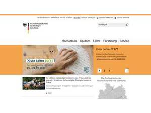 Hochschule des Bundes für öffentliche Verwaltung's Website Screenshot