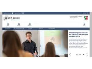 Fachhochschule für Rechtspflege Nordrhein-Westfalen's Website Screenshot