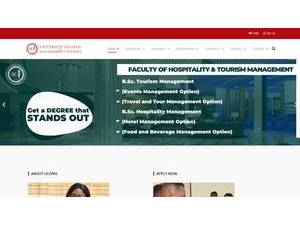 University College of Management Studies's Website Screenshot