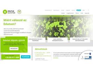 Edutus Egyetem's Website Screenshot