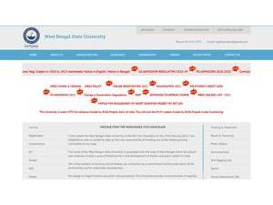পশ্চিমবঙ্গ রাষ্ট্রীয় বিশ্ববিদ্যালয়'s Website Screenshot