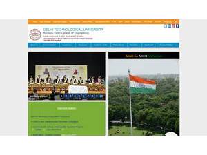 दिल्ली प्रौद्योगिकी विश्वविद्यालय's Website Screenshot