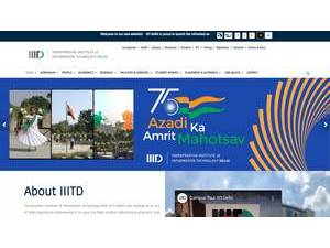 Indraprastha Institute of Information Technology's Website Screenshot