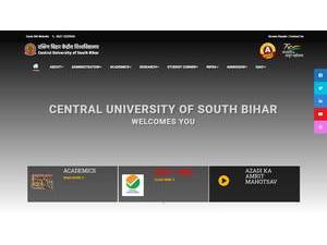 Central University of South Bihar's Website Screenshot