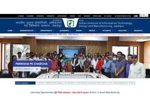 PDPM Indian Institute of Information Technology, Design and Manufacturing's Website Screenshot