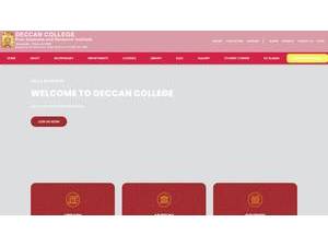 Deccan College Post-Graduate and Research Institute's Website Screenshot