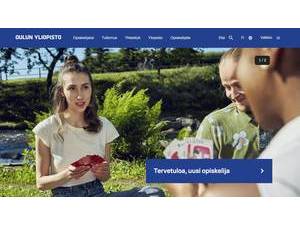 University of Oulu's Website Screenshot