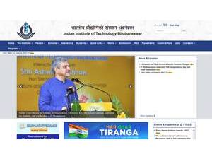 Indian Institute of Technology Bhubaneswar's Website Screenshot