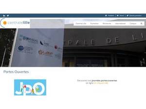 Centrale Lille's Website Screenshot